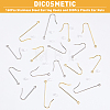 160Pcs 4 Style 316 Surgical Stainless Steel Earring Hooks STAS-DC0011-39-4