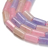 Dyed Natural Malaysia Jade Beads Strands G-C285-B01-01-4