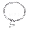 304 Stianless Steel Cable Chain Bracelet Making STAS-CJ0001-137-4