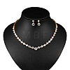 Brass Cubic Zirconia Jewelry Sets FS-WG75FBD-02-1