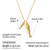 Ocean 304 Stainless Steel Double Fish Pendant Necklaces for Women WI5548-6