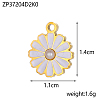 304 Stainless Steel Enamel Pendants STAS-OY004-82G-2
