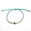 Bohemian Glass Seed Beaded Braided Bead Bracelets EZ3029-11-1