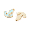 Light Gold Plated Alloy Enamel Charms ENAM-M219-07KCG-01-2