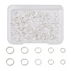 Kissitty 100Pcs 5 Style 925 Sterling Silver Open Jump Rings STER-KS0001-02-1