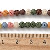 Synthetic Lava Rock Dyed Beads Strands G-H311-08D-10-2