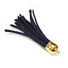 Golden Brass Suede Tassels for Cell Phone Straps Making X-FIND-H004-13G-2