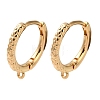 Brass Hoop Earrings Findings KK-B105-02G-1