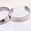 10Pcs 304 Stainless Steel Open Cuff Bangles BJEW-GO0001-02A-6
