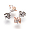 304 Stainless Steel Stud Earrings & Pendant Necklaces & Link Bracelets Jewelry Sets SJEW-L135-01B-5