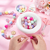Round Resin Rhinestone & Acrylic Beads DIY-SC0026-80B-3