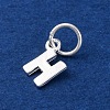 925 Sterling Silver Letter Charms STER-C012-01S-H-2