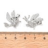 Brass Micro Pave Clear Cubic Zirconia Pendants KK-G533-07D-P-3