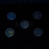 UV Plating Luminous Transparent Acrylic Beads OACR-P010-05A-4