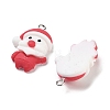 Christmas Theme Opaque Resin Pendants RESI-N039-107-1