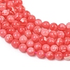 Dyed Synthetic Rhodochrosite Beads Strands GG-CBA0389-A03-4mm-4