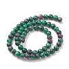 Round Dyed Natural Gemstone Bead Strands LS-G-R345-8mm-15-2