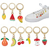 9Pcs Alloy Enamel Shoes Charms HJEW-PH02494-1