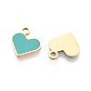 304 Stainless Steel Enamel Charms STAS-L022-483G-05-2