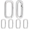 6Pcs Stainless Steel Spring Gate Rings STAS-BBC0008-34B-7