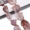 Natural Purple Phantom Quartz/Purple Lodolite Quartz Slice Beads Strands G-N362-11A-01-1