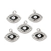 Brass Micro Pave Cubic Zirconia Pendants KK-E068-VB080-2-2
