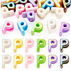 20Pcs UV Plating Opaque Acrylic European Beads OACR-TADJ0001-16P-1