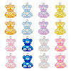 48Pcs 8 Colors Electroplated Resin Pendants RESI-TA0002-09-9