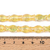 Transparency Electroplate Glass Beads Strands GLAA-T023-40B-03-4