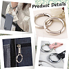 32Pcs 4 Styles Zinc Alloy Spring Gate Rings FIND-SC0005-23-5