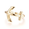 Adjustable Brass Cuff Rings RJEW-G104-12-3