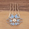 Alloy Hair Comb Findings PW-WGAD31C-06-1