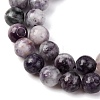 Natural Lepidolite Beads Strands X-G-G284-A02-8mm-5