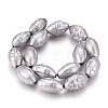 Electroplated Non-magnetic Synthetic Hematite Beads Strands G-P392-M09-1