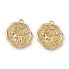 Christmas Brass Micro Pave Clear Cubic Zirconia Pendants KK-A280-03B-G-1