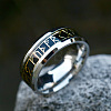 Titanium Steel  Words Finger Rings FIND-PW0020-12A-P-1