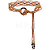 1Pc PU Leather Cord Woven Tassel Tie Knot Belts AJEW-CP0012-06B-1