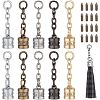 30 Sets 5 Colors Zinc Alloy Cord Ends FIND-CA0005-47-7