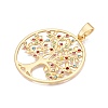 Rack Plating Eco-Friendly Alloy Big Pendants FIND-N005-40G-2