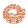 Baking Painted Pearlized Glass Pearl Round Bead Strands HY-Q330-8mm-33-2