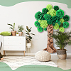 36Pcs 12 Styles Paper Flower Ball Pendant Decorations HJEW-NB0002-27-4