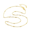 Brass Cable Chain Necklaces for Women NJEW-D302-19G-4