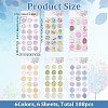 6 Sets 6 Styles PVC Adhesive Stickers DIY-CP0007-61-2
