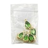 Transparent Glass Pendants GLAA-FZ0001-02G-8