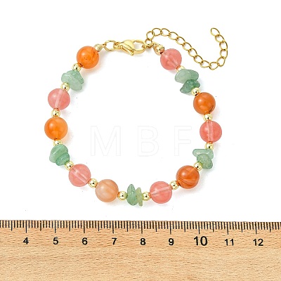 Natural Mixed Gemstone & Non-magnetic Synthetic Hematite Beaded Bracelets for Women BJEW-JB13902-1
