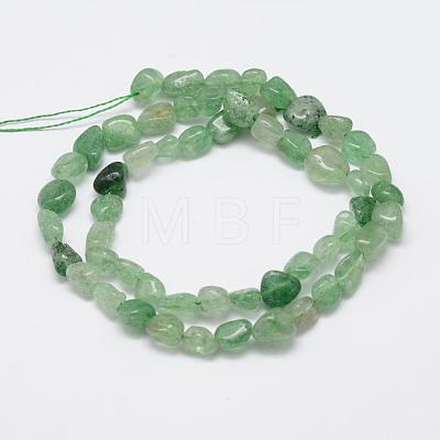 Natural Green Strawberry Quartz Beads Strands G-F521-30-1