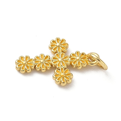 Brass Enamel Pendants KK-A273-02G-03-1