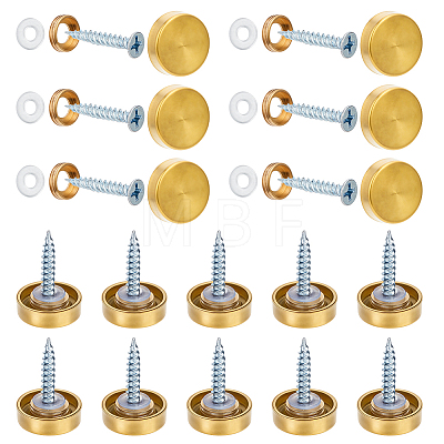 30 Bags 304 Stainless Steel Glass Fasteners STAS-BC0004-30G-1