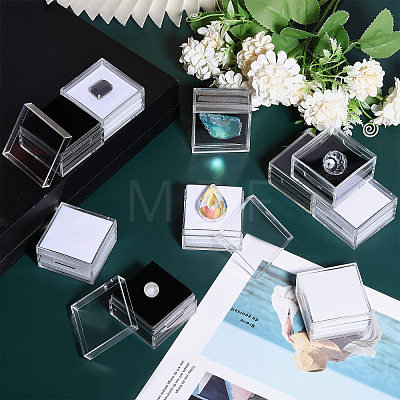 10Pcs 2 Colors Transparent Plastic Loose Gems Boxes CON-WH0105-02-1