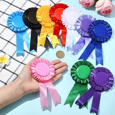 10Pcs Cloth Brooches AJEW-CJC0010-06-1
